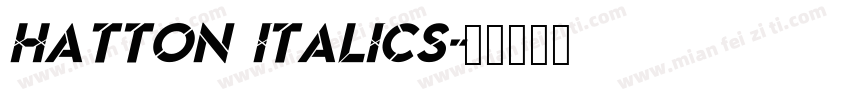 Hatton Italics字体转换